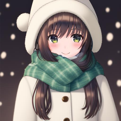 01772-449343563-official high quality art, Christmas, 1girl, spruce, snow, smile, scarf, white hat, detailed.png